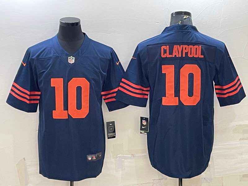 NFL Chicago Bears #10 Claypool Blue Vapor Limited Jersey