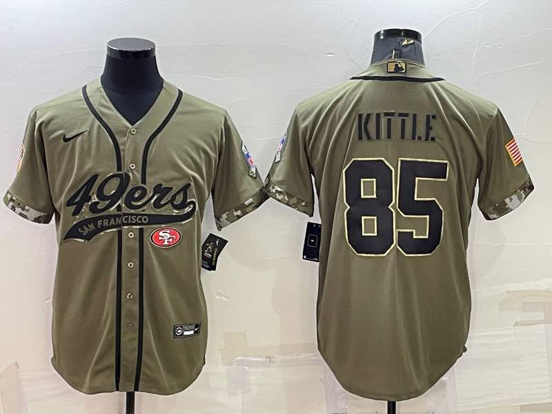 NFL San Francisco 49ers #85 Kittle Salute to Service Joint-designed Jersey