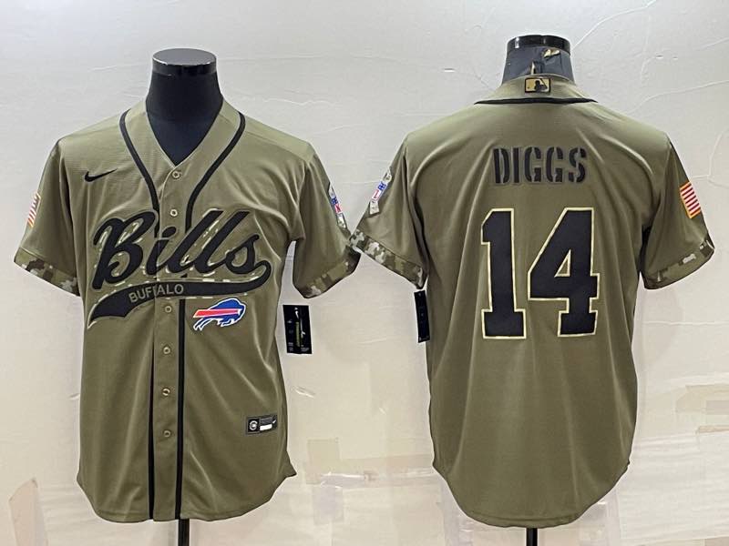 NFL Dallas Cowboys #14 Diggs Salute to Service Joint-designed Jersey