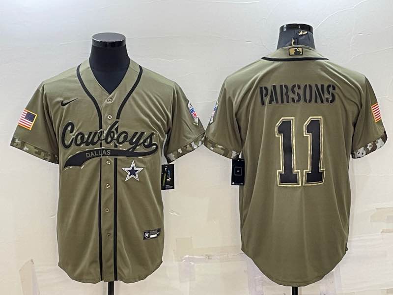 NFL Dallas Cowboys #11 Parsons Salute to Service Joint-designed Jersey