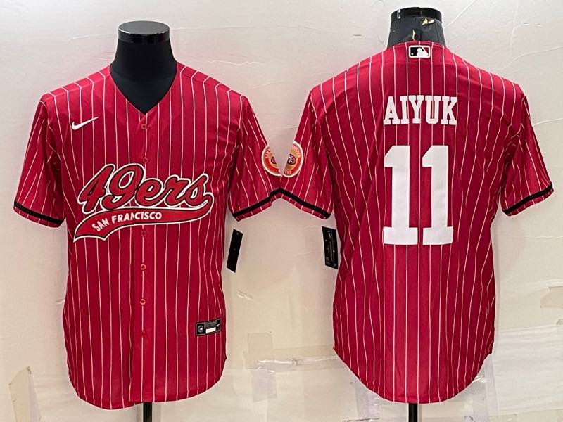 NFL San Francisco 49ers #11 Aiyuk Joint-design Red Jersey