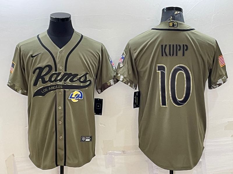 NFL Los Angeles Rams #10 Kupp Salute to Service Joint-designed Jersey