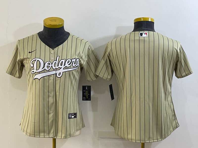 Womens MLB Los Angeles Dodgers Blank Joint-designed Throwback Jersey