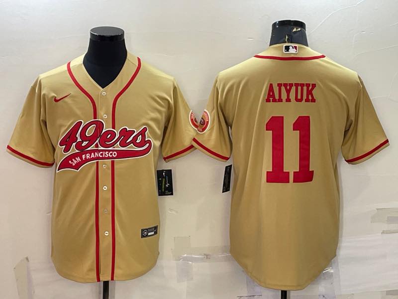 NFL San Francisco 49ers #11 Aiyuk Joint-design Yellow Jersey