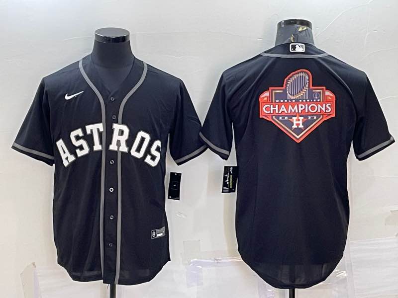 MLB Houston Astros Champions Black Game Jersey