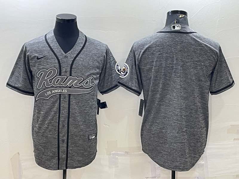 NFL Los Angeles Rams Blank Grey Joint-designed Jersey