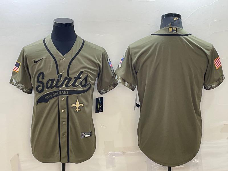 NFL New Orleans Saints Blank Salute to Service Joint-designed Jersey