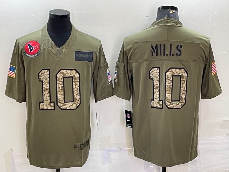 NFL Houston Texans #10 Mills Salute to Service Limited Jersey