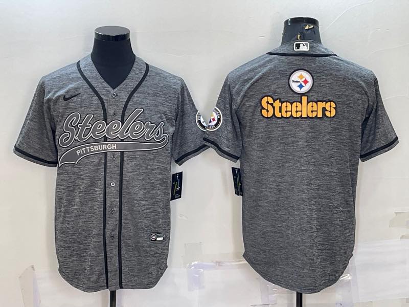 NFL Pittsburgh Steelers Grey Joint-designed Jersey