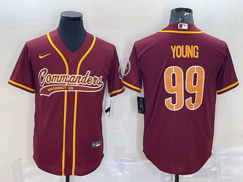 NFL Washington Redskins #99 Young Red Joint-designed Jersey