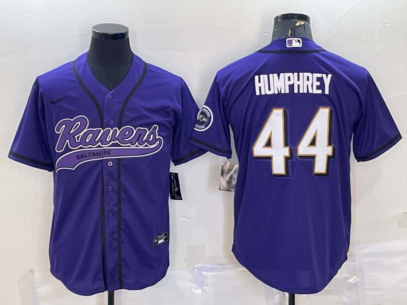 NFL Baltimore Ravens #44 Humphrey Purple Joint-design Jersey