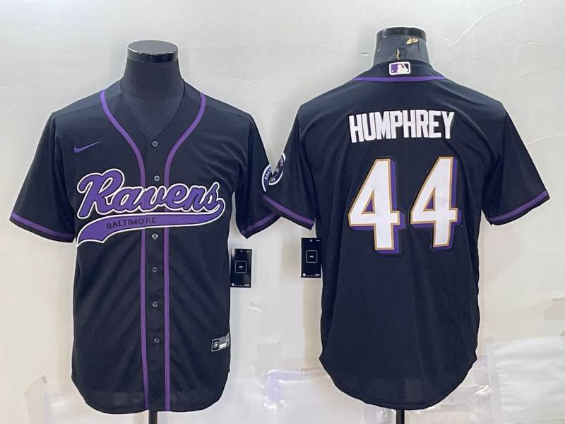 NFL Baltimore Ravens #44 Humphrey Black Joint-design Jersey