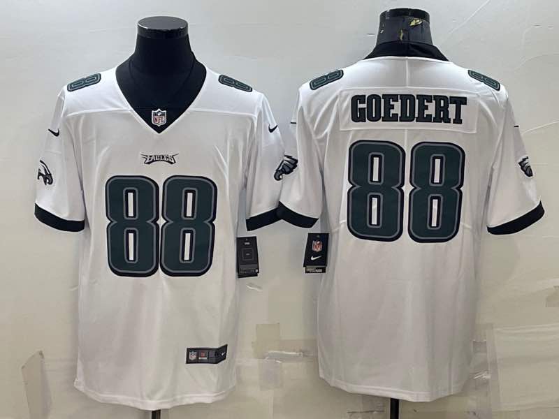 NFL Philadephia Eagles #88 Goedert White Vapor Limited Jersey