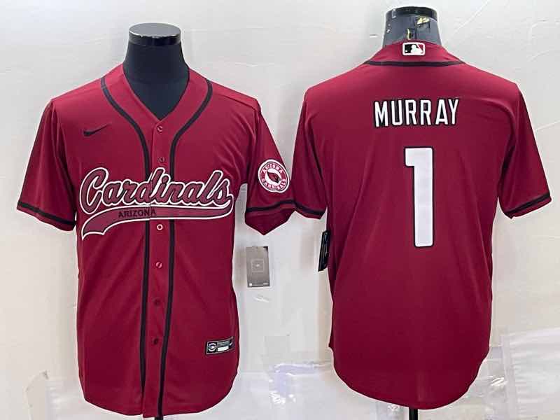 NFL Arizona Cardinals #1 Murray Red Joint-design Jersey