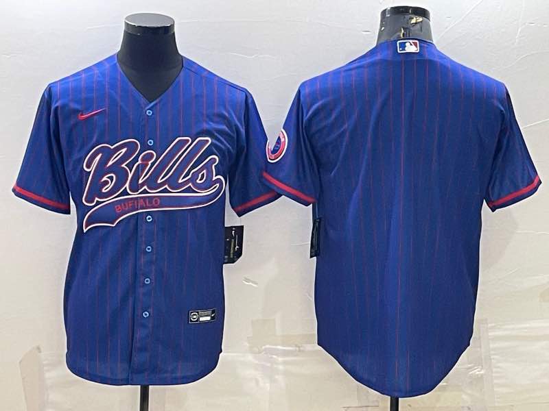 NFL Buffalo Bills Blank Joint-design Blue Jersey