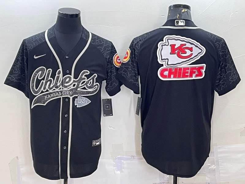 NFL Kansas City Chiefs Blank Black LOGO Joint-designed Jersey