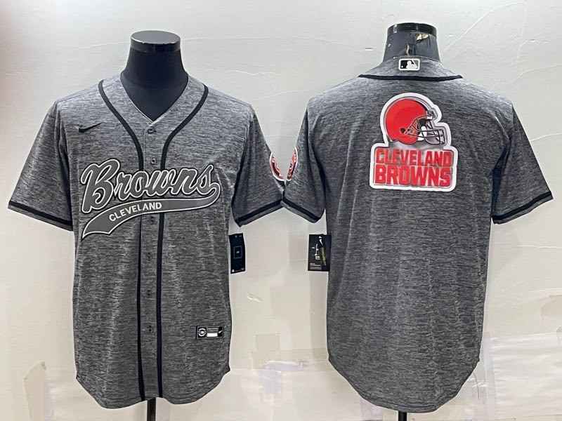 NFL Cleveland Browns Blank Grey  Joint-design Jersey
