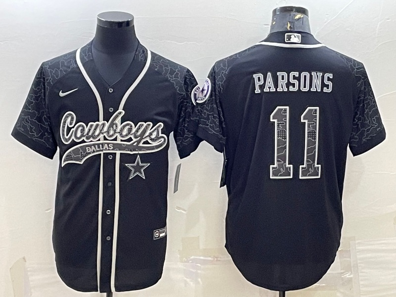 NFL Dallas Cowboys #11 Parsons Black Joint-designed Jersey 