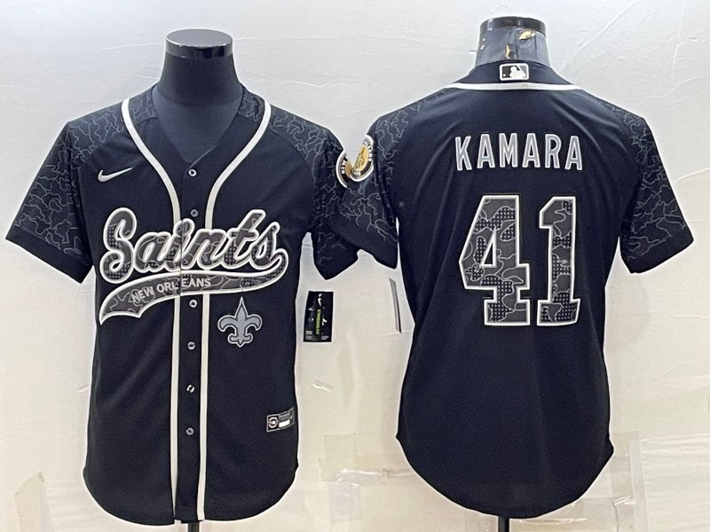 NFL New Orleans Saints #41 Kamara Black Joint-design Jersey
