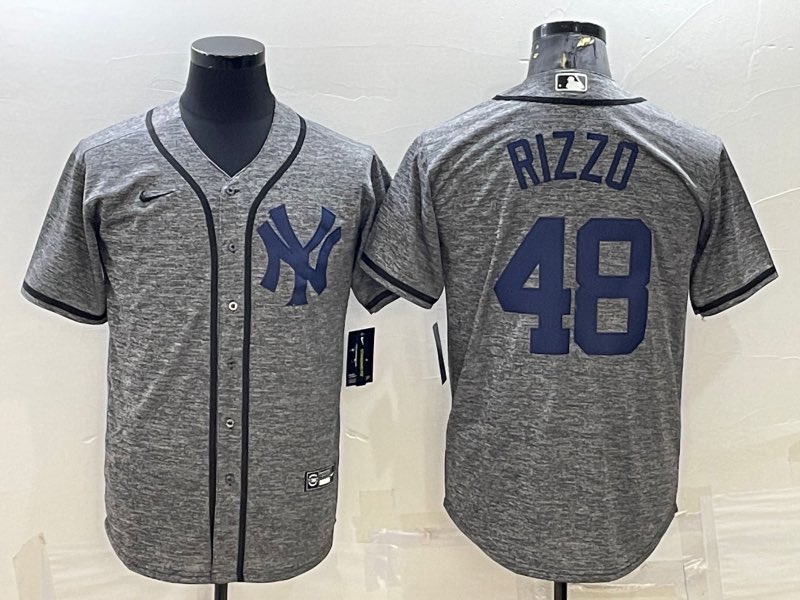 MLB New York Yankees #48 Grey Jersey