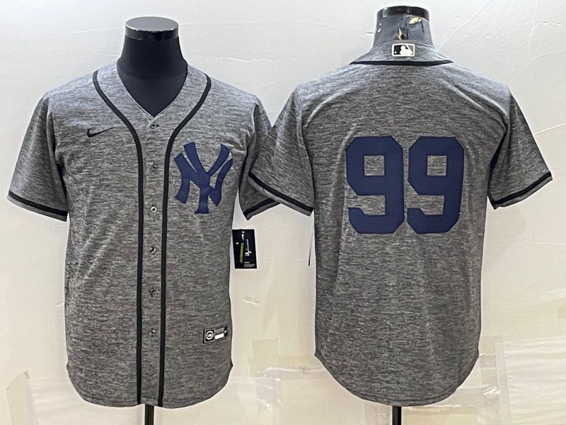 MLB New York Yankees #99  Grey Jersey