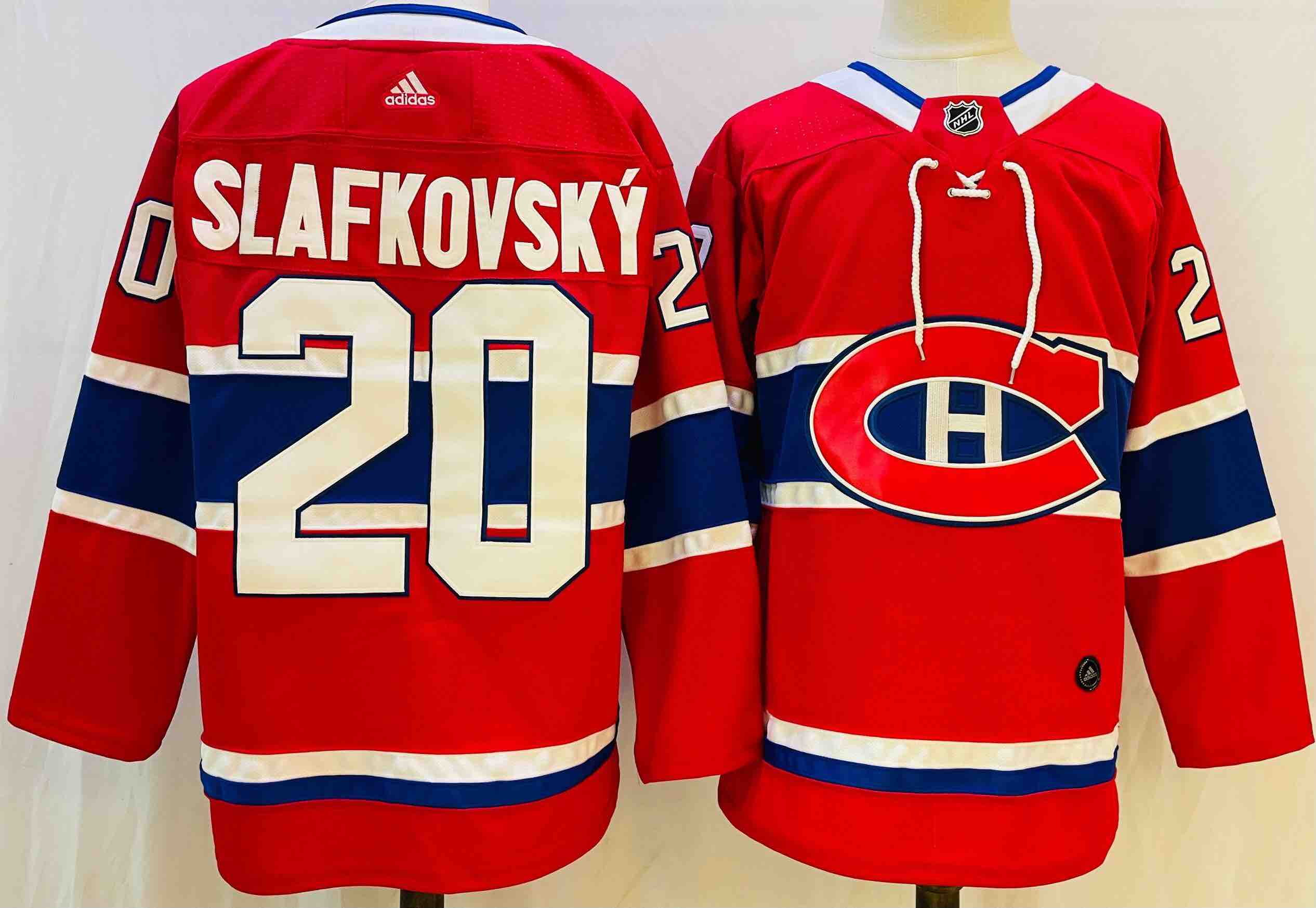Adidas NHL Montreal Canadiens #20 Slafkovsky Red Jersey