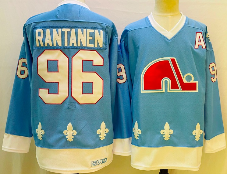 NHL Quebec Nordiques #96 Rantanen L.Blue Jersey