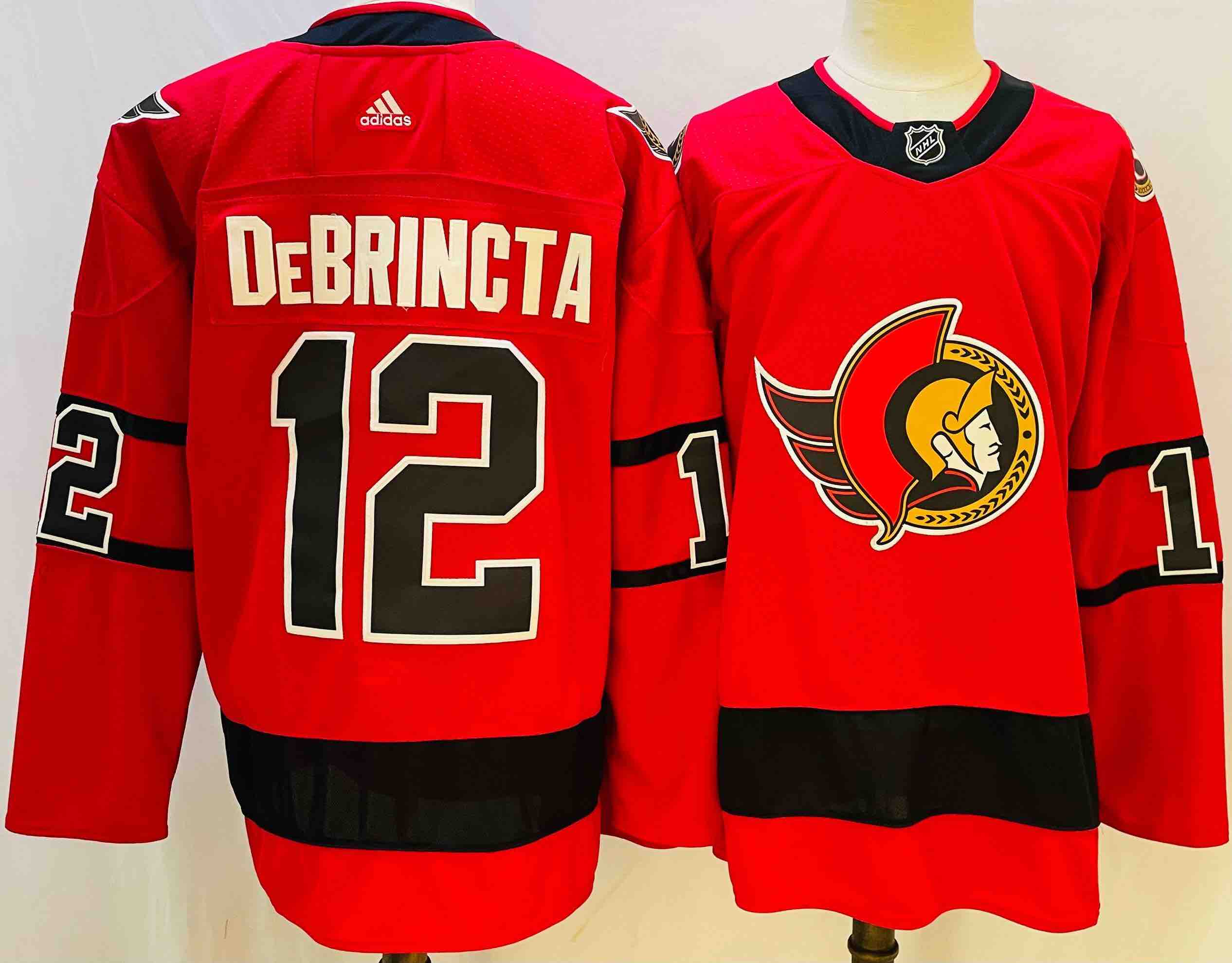 NHL Ottawa Senators #12 DeBrincta Red Jersey
