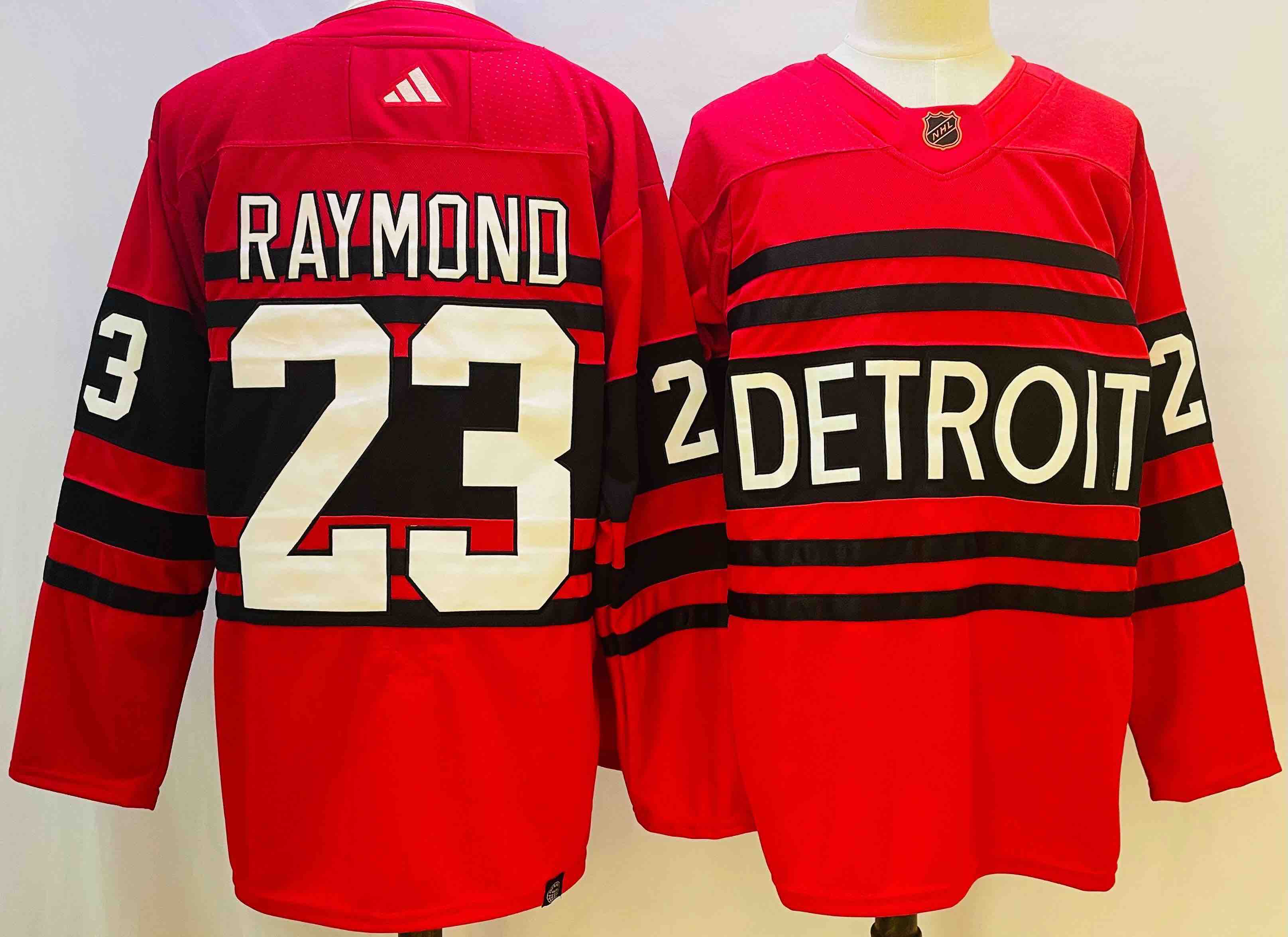 NHL Detroit Red Wings #23 Raymond Red Jersey