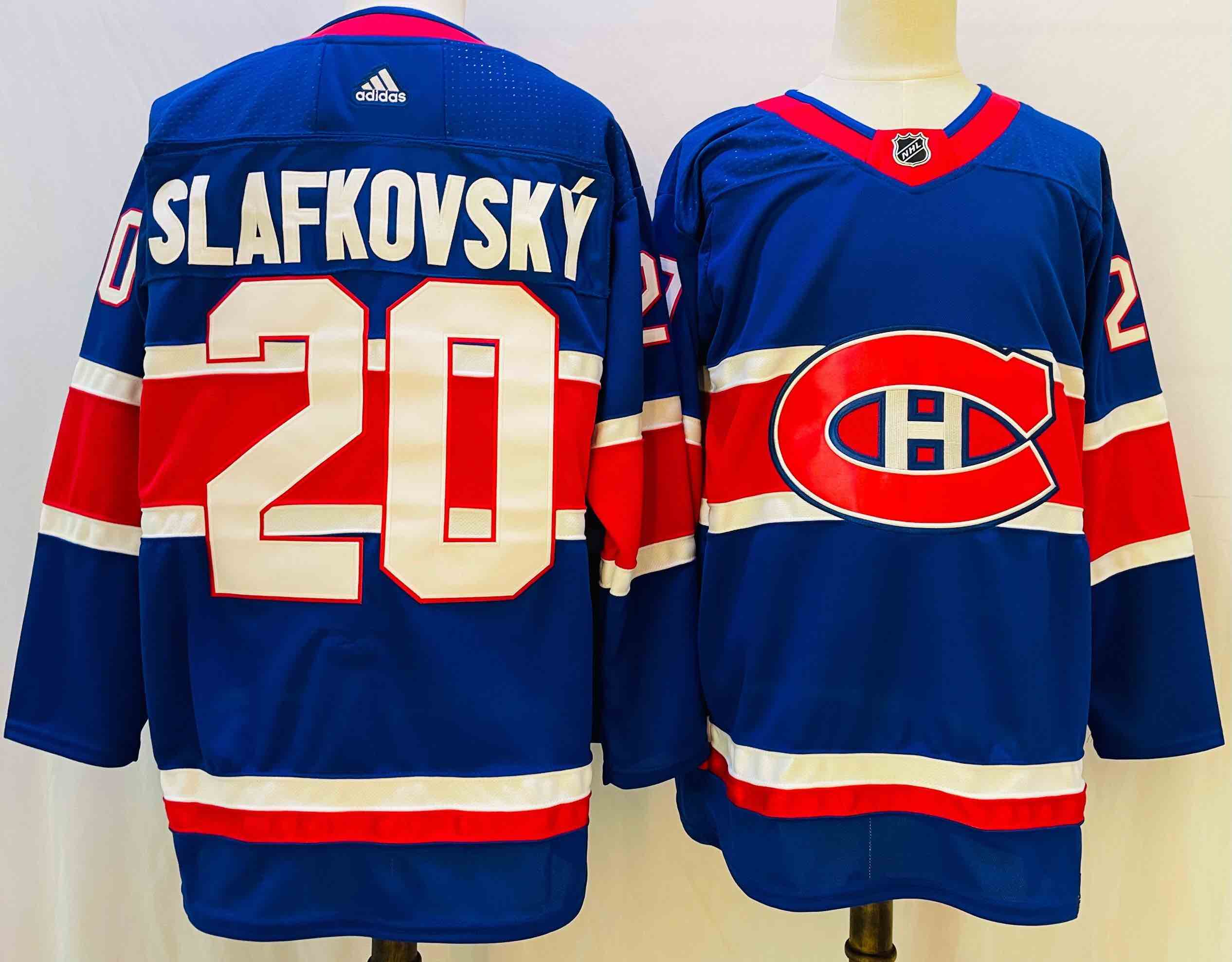 Adidas NHL Montreal Canadiens #20 Slafkovsky Blue Jersey