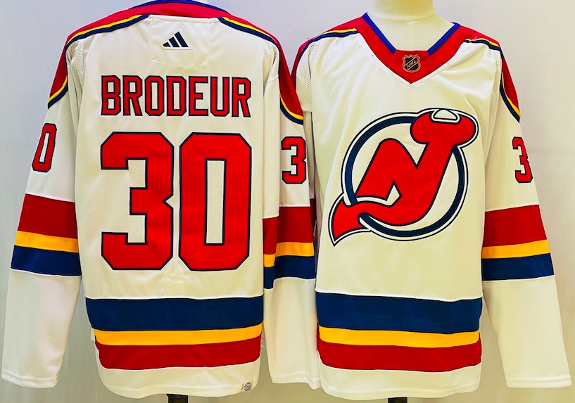 NHL New Jersey Devils #30 Brodeur White NHL Jersey 