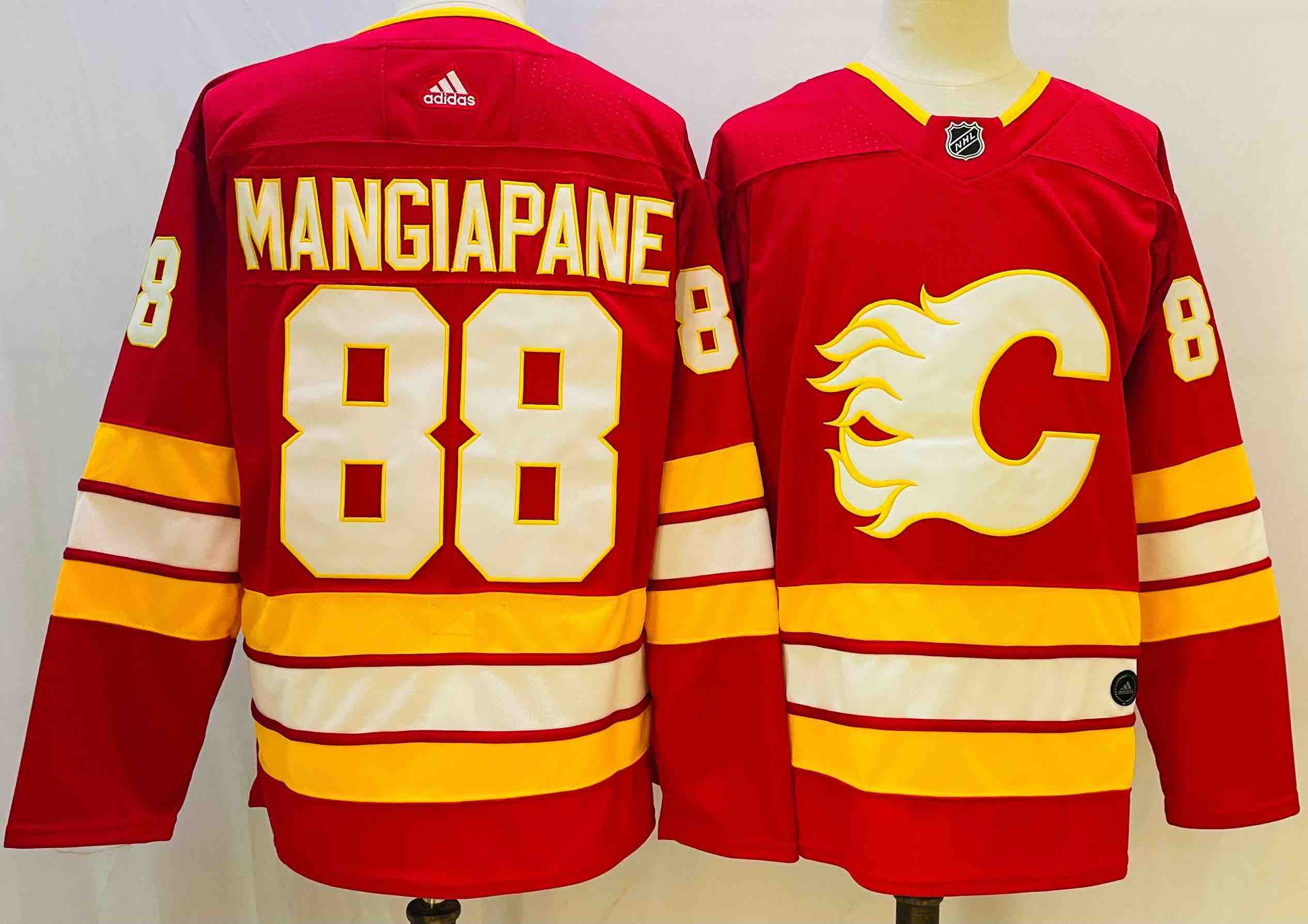 Adidas NHL Calgary Flames #88 Mangiapane Red Jersey