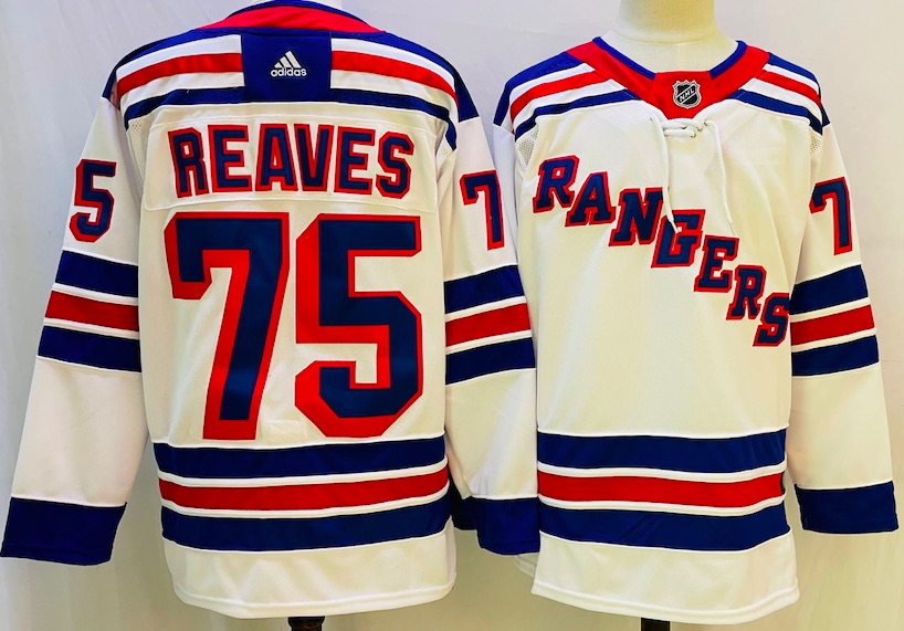 NHL New York Rangers #75 Reaves White New Jersey