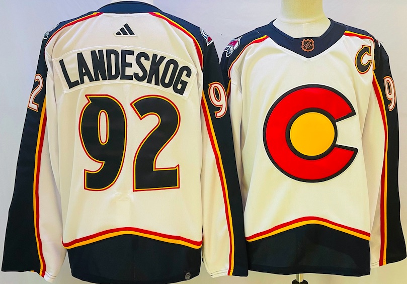 NHL Quebec Nordiques #92 Landeskog White Jersey