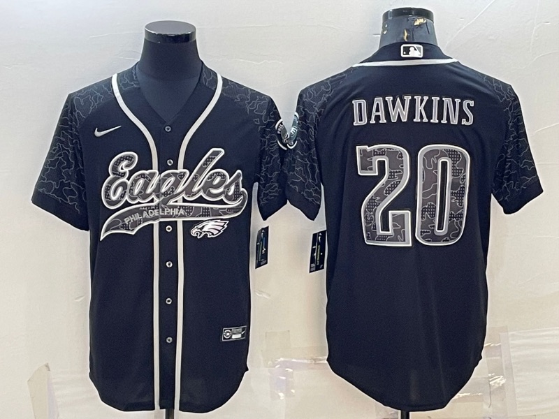 NFL Philadelphia Eagles #20 Dawkins Black Joint-designed Jersey