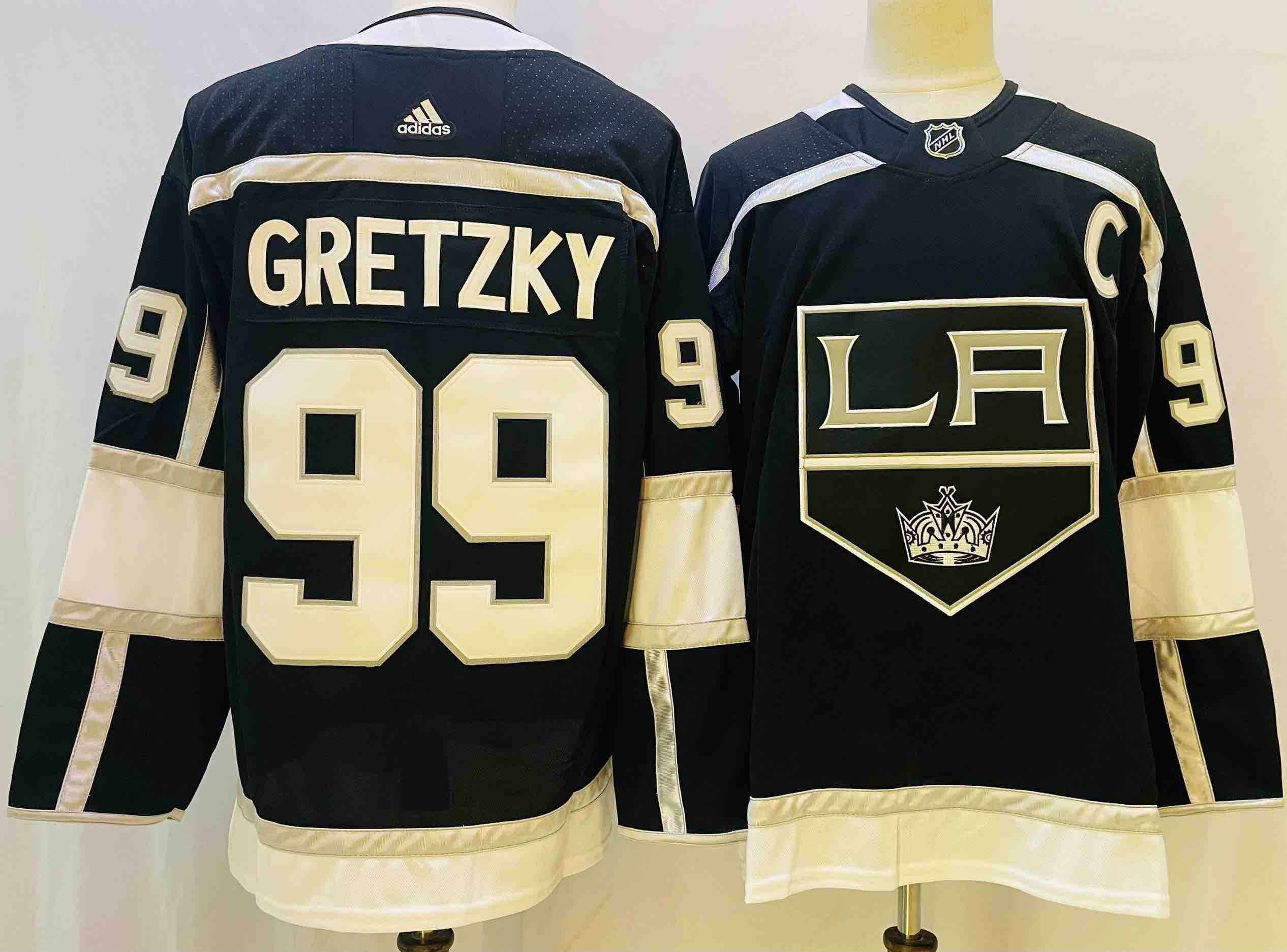 NHL Los Angeles Kings #99 Gretzky Black Jersey