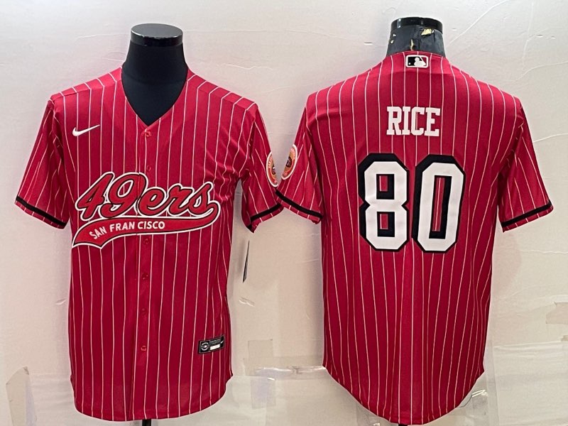NFL San Francisco 49ers #80 Rice Joint-design Jersey