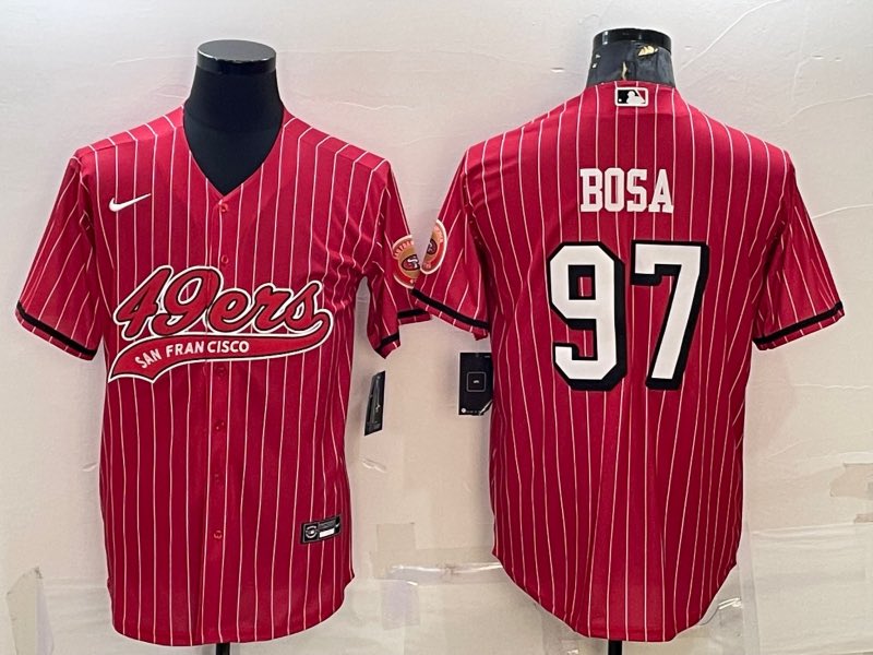 NFL San Francisco 49ers #97 Bosa Joint-design Jersey