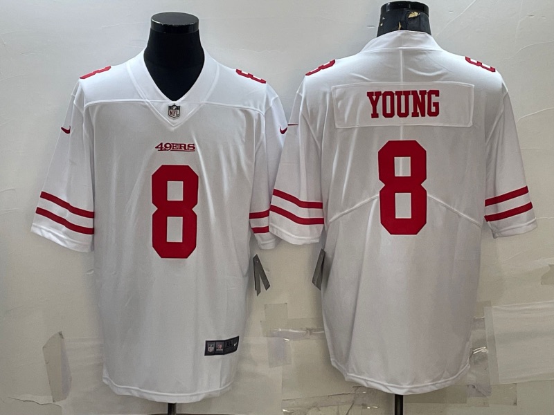 NFL San Francisco 49ers #8 Young White Vapor Limited Jersey