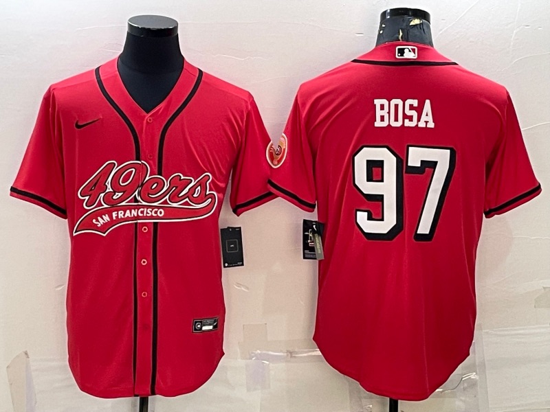 NFL San Francisco 49ers #97 Bosa red Joint-design Jersey