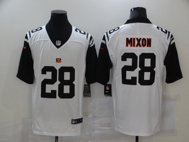 NFL Cincinati Bengals #28 Mixon White Vapor Limited Jersey