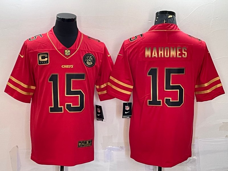 NFL Kansas City Chiefs #15 Mahomes Red Vapor Limited Jersey