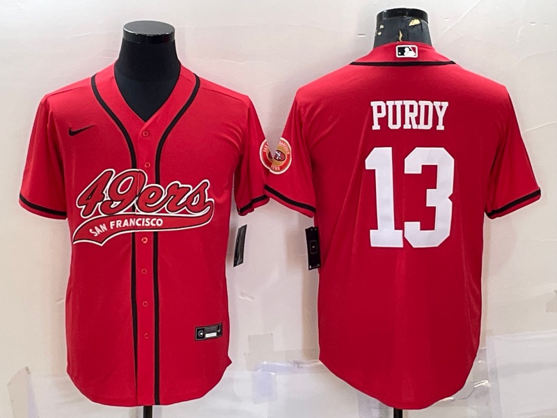 NFL San Francisco 49ers #13 Purdy Red Joint-design Jersey