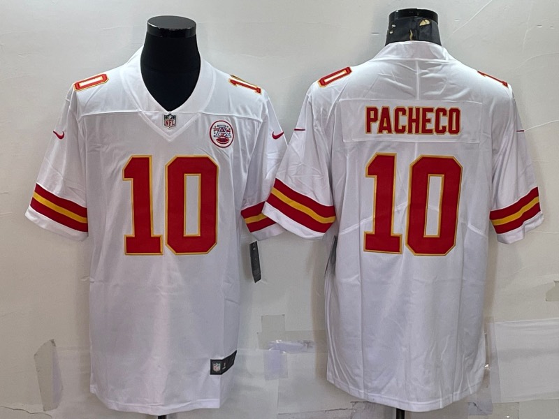 NFL Kansas City Chiefs #10 Pacheco White Vapor Limited Jersey