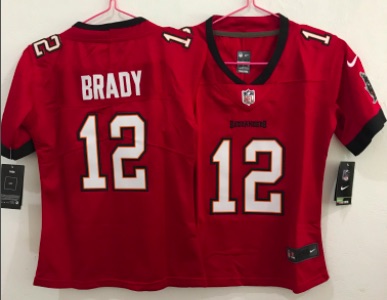 Kids New England patriots #12 Brady Red Limited Jersey