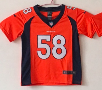 NFL Denver Broncos #58 Miller Orange Vapor Limited Jersey