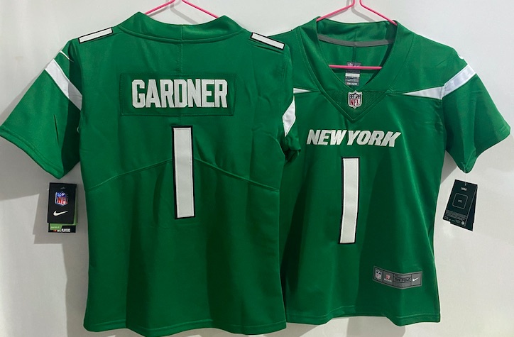 NFL New York Jets #1 Gardner Green Vapor limited Jersey