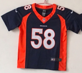 NFL Denver Broncos #58 Miller Blue Vapor Limited Jersey