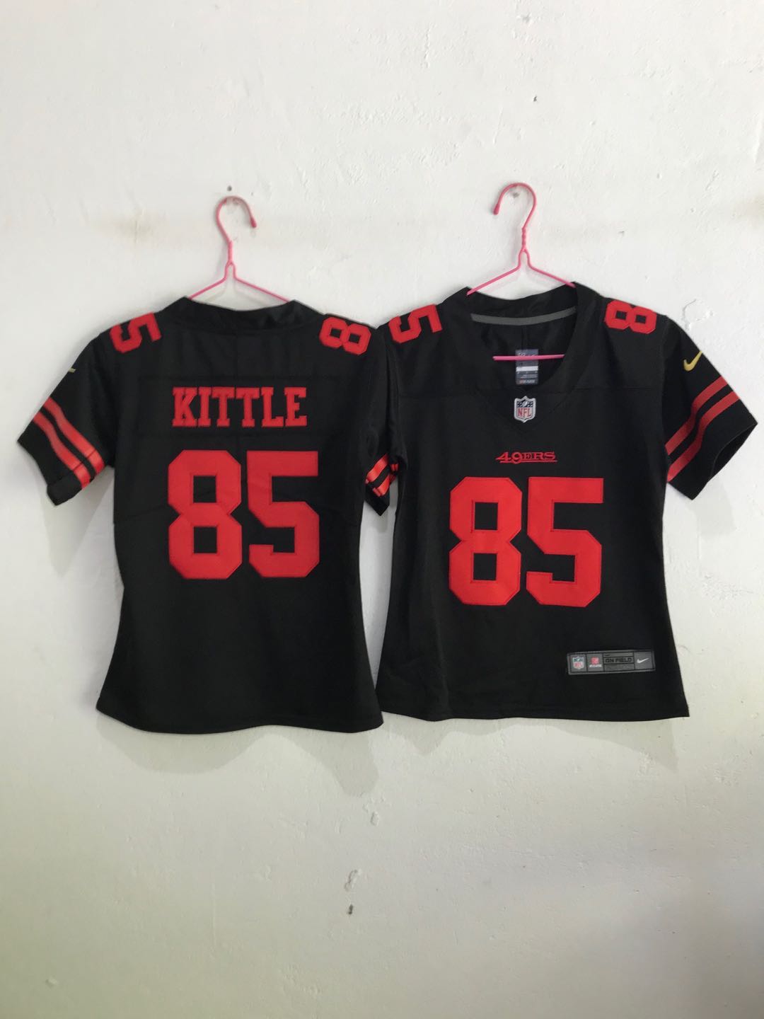 Kids NFL San Francisco 49ers #85 Kittle Black Vapor Limited Jersey