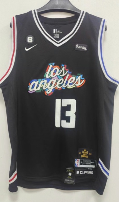 NBA Los Angeles Clippers #13 Geroge Black Jersey